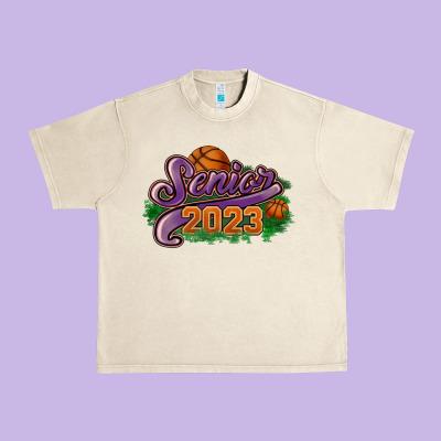 Senior 2023 Basketball Urban Heavy Tee Designed By Howdyjamesfarm