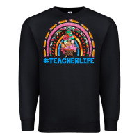 Black teacherlife and teacher gnome rainbow Premium Sweatshirt - Artiststas
