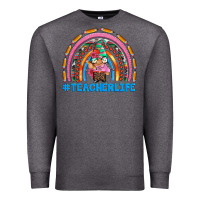 Charcoal Heather teacherlife and teacher gnome rainbow Premium Sweatshirt - Artiststas