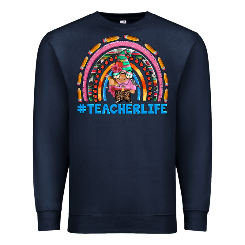 Teacherlife And Teacher Gnome Rainbow Premium Sweatshirt by Artiststas | Teevron