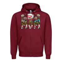 Burgundy volleyball mom Zipper Hoodie - SublimationCraftShop
