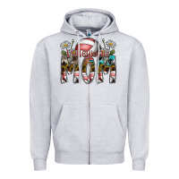 Heather Grey volleyball mom Zipper Hoodie - SublimationCraftShop