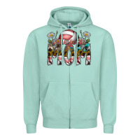 Seafoam volleyball mom Zipper Hoodie - SublimationCraftShop