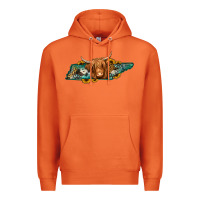 Carrot tennessee map long haired cow Premium Hoodie - Jasminsmagicworld