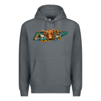 Rock tennessee map long haired cow Premium Hoodie - Jasminsmagicworld