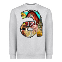 Heather Grey farm life alphabet lowercase letters a Heavyweight Sweatshirt - BundleAndBundleShop