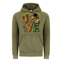 Vintage Olive love juneteenth africa Vintage Hoodie - CowGirlArtShop