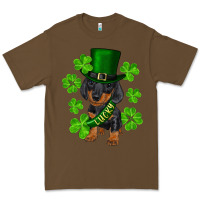 Cacao st. patrick's day lucky dachshund puppy Premium Tee - RanaPortraitStore
