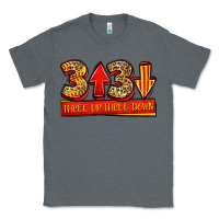 Charcoal Heather three up three down softball Classic Tee - Jasminsmagicworld