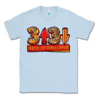 Dusty Blue three up three down softball Classic Tee - Jasminsmagicworld