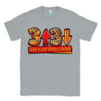 Heather Grey three up three down softball Classic Tee - Jasminsmagicworld