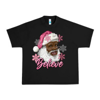 Black pink christmas african american santa believe Urban Heavy Tee - RanaPortraitStore