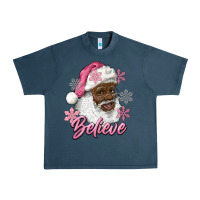 Midnight Navy pink christmas african american santa believe Urban Heavy Tee - RanaPortraitStore
