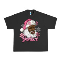 Pigment Black pink christmas african american santa believe Urban Heavy Tee - RanaPortraitStore
