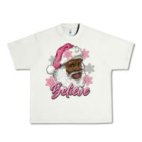 Pistachio pink christmas african american santa believe Urban Heavy Tee - RanaPortraitStore