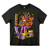 Asphalt Mardi Gras love Heavy Core Tee - LillyAllenDesigns
