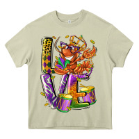 Mossy Mardi Gras love Heavy Core Tee - LillyAllenDesigns