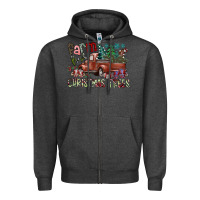 Charcoal Heather fram fresh christmas trees Zipper Hoodie - SublimationCraftShop
