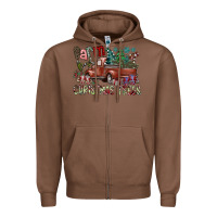 Chestnut fram fresh christmas trees Zipper Hoodie - SublimationCraftShop