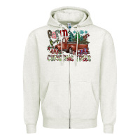 Oatmeal Heather fram fresh christmas trees Zipper Hoodie - SublimationCraftShop