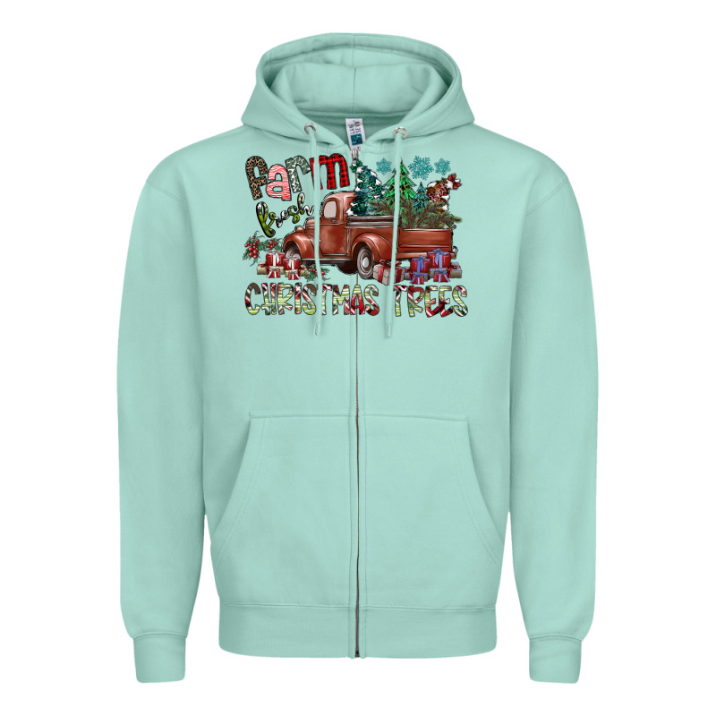 Fram Fresh Christmas Trees Zipper Hoodie by SublimationCraftShop | Teevron