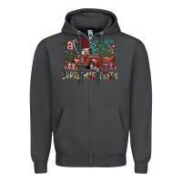 Smoke fram fresh christmas trees Zipper Hoodie - SublimationCraftShop