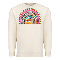 Sandshell teacher pen apple books rainbow Premium Sweatshirt - Artiststas