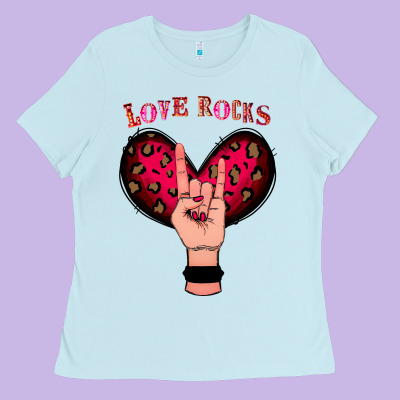 Love Rocks Ladies Tee Designed By Bettercallsaul