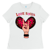 White Love Rocks Ladies Tee - Bettercallsaul