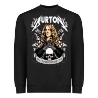 Black Cliff Burton a gift Heavyweight Sweatshirt - minhPixels