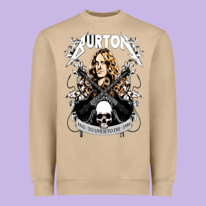 Cliff Burton A Gift Heavyweight Sweatshirt Designed By Minhpixels