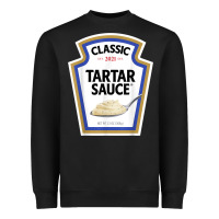 Black tartar sauce condiment diy halloween costume matching group t shirt Heavyweight Sweatshirt - minhPixels