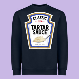 Tartar Sauce Condiment Diy Halloween Costume Matching Group T Shirt Heavyweight Sweatshirt Designed By Minhpixels
