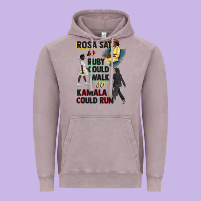 Rosa Sat So Ruby Could Walk So Kamala Could Run Juneteenth Vintage Hoodie Designed By Cowgirlartshop