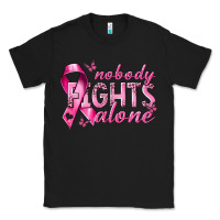 Black nobody fights alone cancer Classic Tee - NancyCooperArtShop
