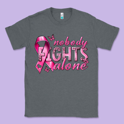 Nobody Fights Alone Cancer Classic Tee Designed By Nancycooperartshop