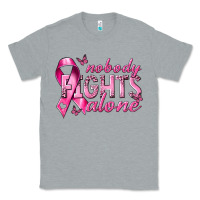 Heather Grey nobody fights alone cancer Classic Tee - NancyCooperArtShop