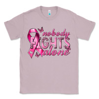 Lilac nobody fights alone cancer Classic Tee - NancyCooperArtShop