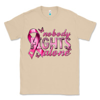 Mushroom nobody fights alone cancer Classic Tee - NancyCooperArtShop