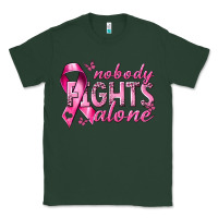 Sports Green nobody fights alone cancer Classic Tee - NancyCooperArtShop