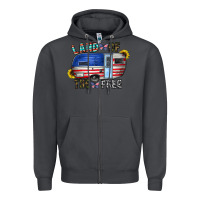 Smoke land of the free Zipper Hoodie - CowhideDigitalArt
