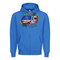 True Royal land of the free Zipper Hoodie - CowhideDigitalArt