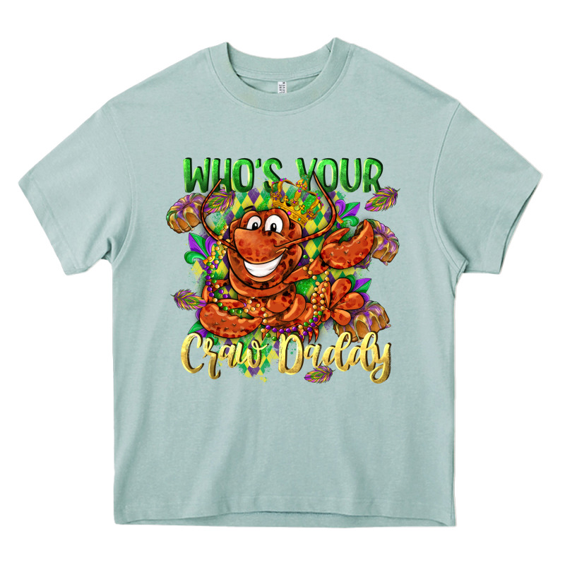 Who's Your Craw Daddy Mardi Gras Heavy Core Tee by LillyAllenDesigns | Teevron