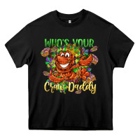 Black Who's your craw daddy Mardi Gras Heavy Core Tee - LillyAllenDesigns