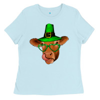 St Patricks Day Cow Ladies Tee | Teevron