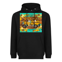 Black western bee gnomes truck honeycomb  leopard turquoise wooden serape Heavyweight Hoodie - Artiststas