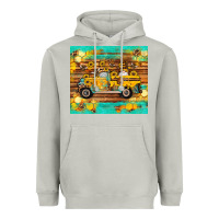 Moon Dust western bee gnomes truck honeycomb  leopard turquoise wooden serape Heavyweight Hoodie - Artiststas