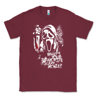 Burgundy Scream Favorite Scary Movie Classic Tee - minhPixels