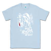 Dusty Blue Scream Favorite Scary Movie Classic Tee - minhPixels