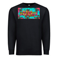 Black dreamer with butterfly and tie dye  licance  plate Premium Sweatshirt - Artiststas